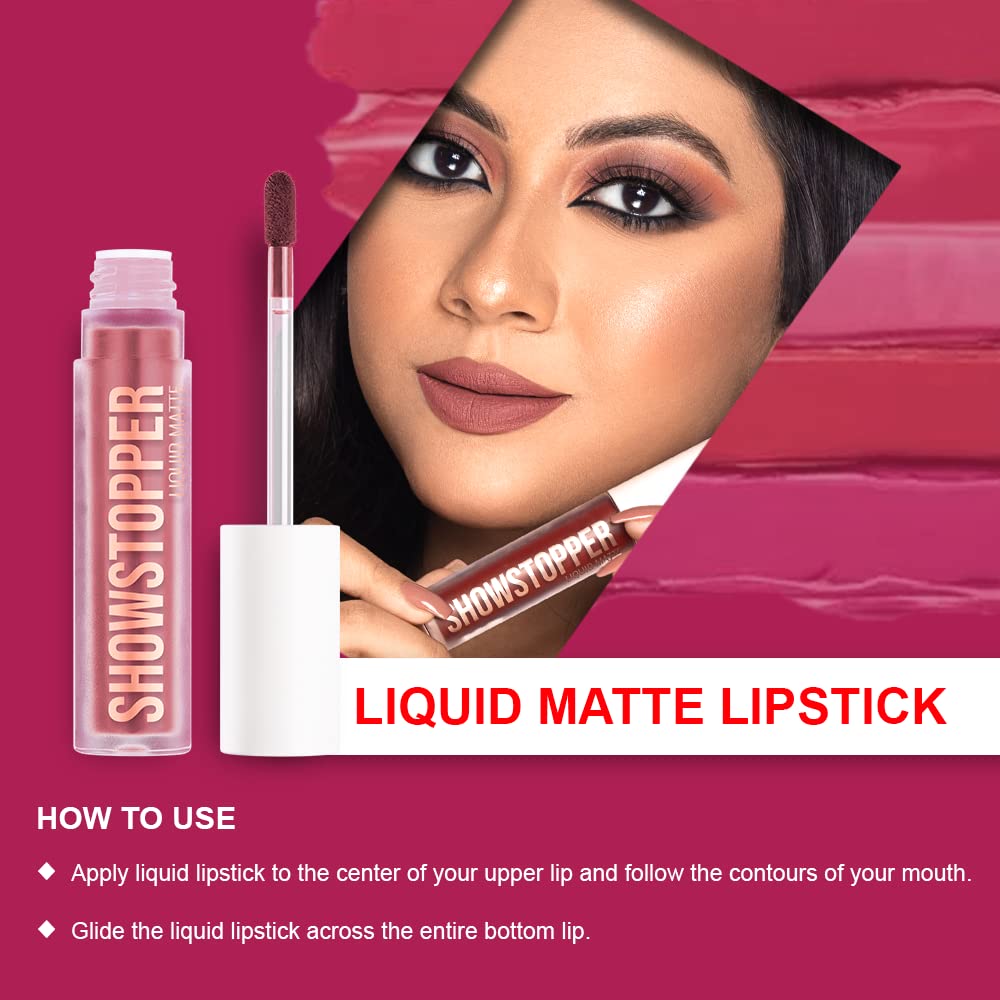 Daily Life Forever52 Showstopper Liquid Lipstick - Long-lasting up to 24 Hours Stay |Matte Finish |Vegan & Cruelty Free -Gal Power - 013