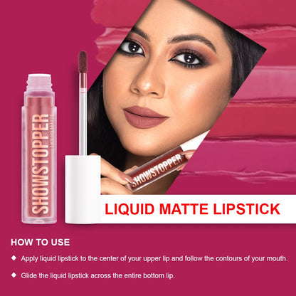 Daily Life Forever52 Showstopper Liquid Lipstick - Long-lasting up to 24 Hours Stay |Matte Finish |Vegan & Cruelty Free -Gal Power - 013