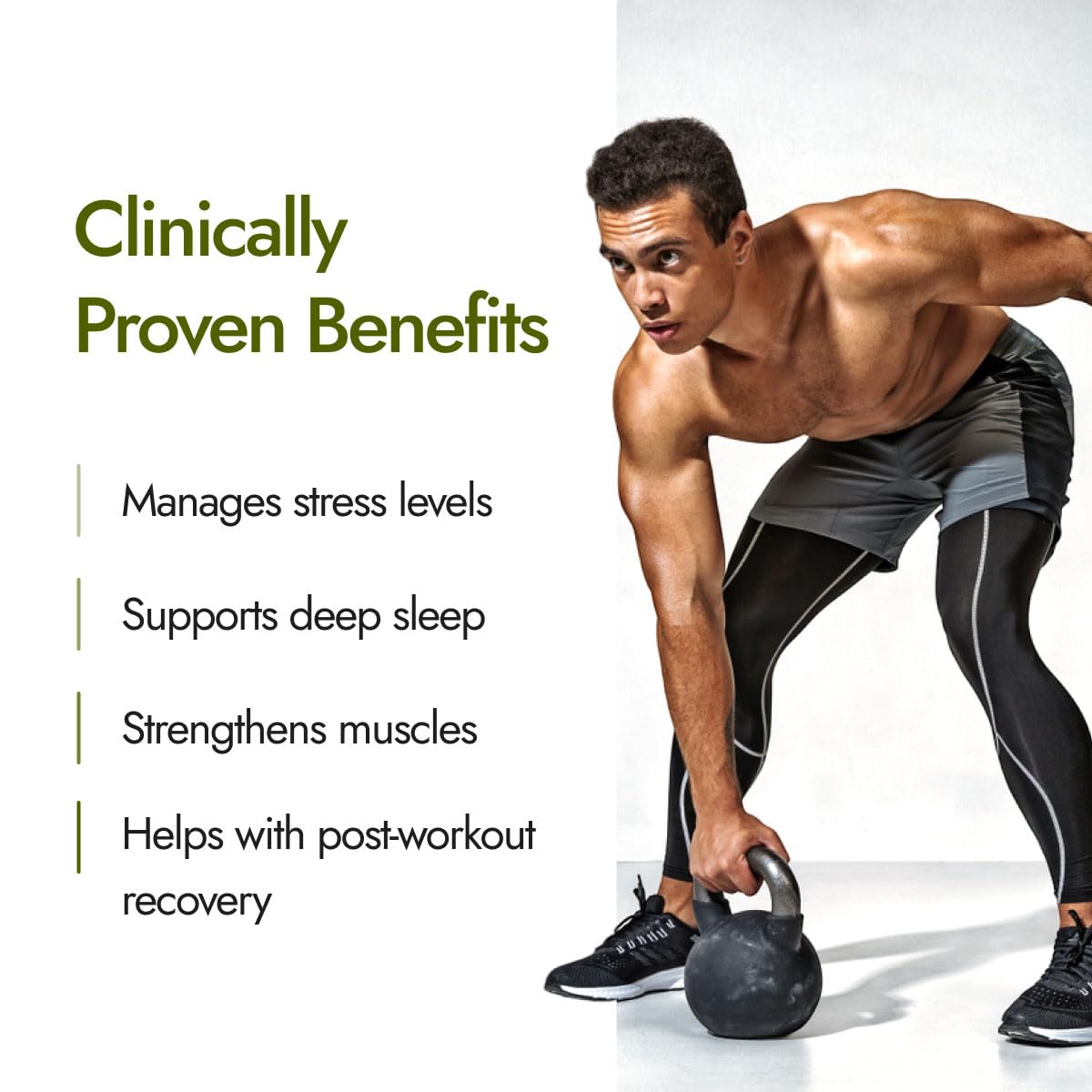 Kapiva KSM-66 Ashwagandha (500mg) | Clinically Proven with 5% Withanolides | 100% Root Extract | Supports Cortisol Balance, Strength & Vitality | Natural Stress Relief | 60 Veg Capsules