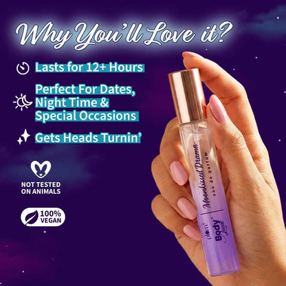 Plum BodyLovin' Moonkissed Perfume| Long Lasting & Premium Floral Musky Fragrance | Luxury Perfume for Women | 15ml