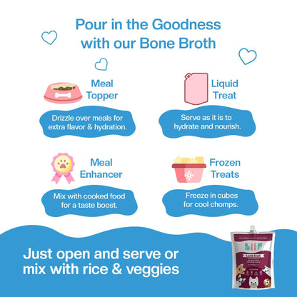 BLEP Dog Food Adult & Puppy, Lamb Broth, Dog Food, Dog Wet Food | Collagen Rich | Bone Broth | Ideal for All Breeds | Zero Preservatives |100 ml (Pack of 1)
