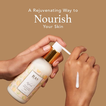 RAS Luxury Oils Refresh Weightless Body Lotion, Wild Sage & Sea Salt; Decongests & Refreshes; Moisturises & Softens; 200ml