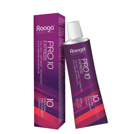 Raaga Professional Pro 10 Express Permanent Hair Colour, Light Brown Gold Reflect, 5.3, 90 g