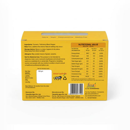 Earth Within Immunity Boost Turmeric Curcumin Drink Mix | Black Pepper Piperine | Upto 7.5% Curcumin| Anti inflammantory Supplement| Joint Pain support | Daily Immunity Booster | Golden Milk Latte Sachets | Mix in Milk or Water | 30 Sachets