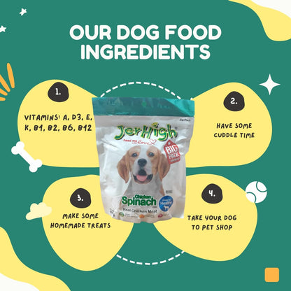 JerHigh Dog Treats, 400g, Human Grade Chicken, 100% Authentic Sold by Barkz & Mewz (400g, Chicken with Spinach)