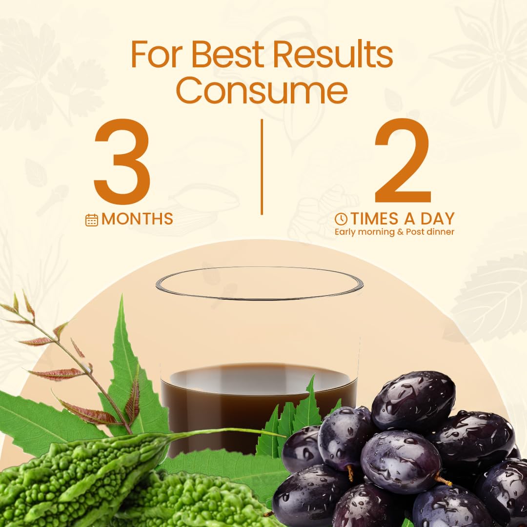 KRISHNA'S HERBAL & AYURVEDA Ayurvedic Detox Juice 1000 ml | Ayurvedic Detoxification | Perfect combination of giloy, karela, jamun & neem