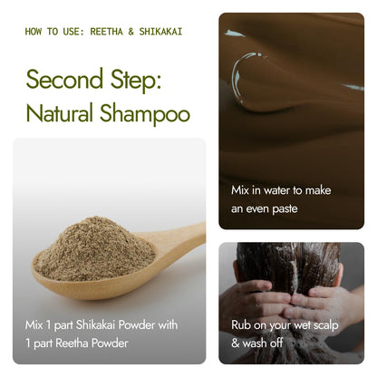 Kapiva Organic Amla, Reetha, Bhringraj & Shikakai Powder | Prevents Dandruff | High Vitamin C | Conditions Hair | Natural Shampoo & Conditioner