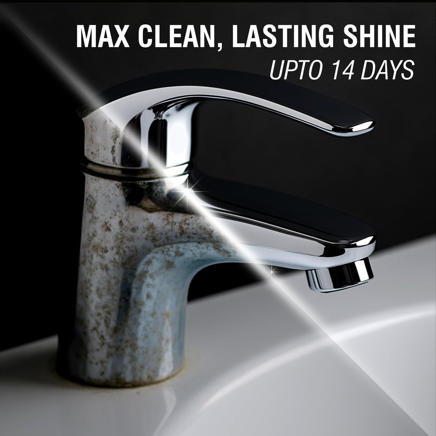 Beco Tap-Shower & Limescale Remover -500 ml | Descaler Liquid | Instantly Removes Stains | Cleans in 60 seconds | Non-Toxic | Max Shine | Suitable for Bathroom, Taps, Showers,Tiles, Mirrors