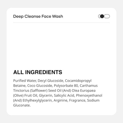 Cureskin Deep Cleanse Salicylic Acid Face Wash for Oily Skin | Salicylic Acid Foaming Face Wash for Men and Women, 100 ml (Pack of 1)