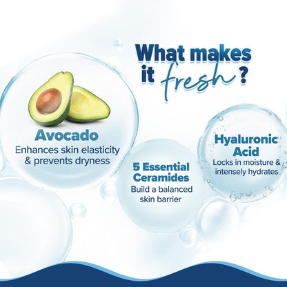 Aqualogica Barrier+ Hydra Gel Moisturizer with 5 Ceramides & Avocado | 24-Hour Intense Hydration | Weightless Water-Like Gel Texture | Non Sticky & Quick Absorbing for Healthy Skin Barrier | 200 g