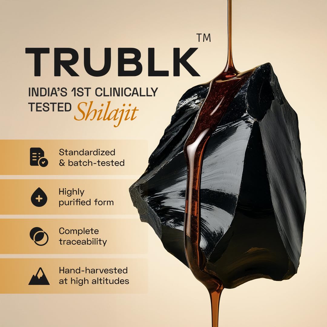 Ace Blend 400mg TRUBLK Shilajit Sticks (30 Servings) | 120mg Cordyceps Mushroom & Organic Honey | Over 75% Fulvic Acid & 80+ Trace Minerals | For Strength & Performance | High Absorption | Men & Women