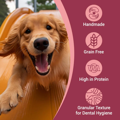 Bowlers Dog Treats Smoked Flavour Meat Sticks| 70g | Good for Dental Hygiene | High on Protien|Low in Fat | Grain Free | Handmade Treats