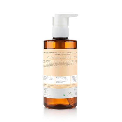 Vanaveda Vata Body Cleanser for Dry Skin | Hydrating Ayurvedic Body Wash with Plant-Based Cleansers | Daily Body Care for Dry & Dehydrated Skin | 300ml