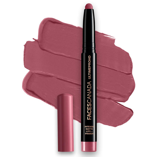 FACESCANADA Ultime Pro Hd Intense Matte Lipstick + Primer - Scandalous (Nude), 1.4G | 9Hr Long Stay | Flawless Hd Matte Finish | Intense Color | Lightweight | Smooth Glide | Primer Infused
