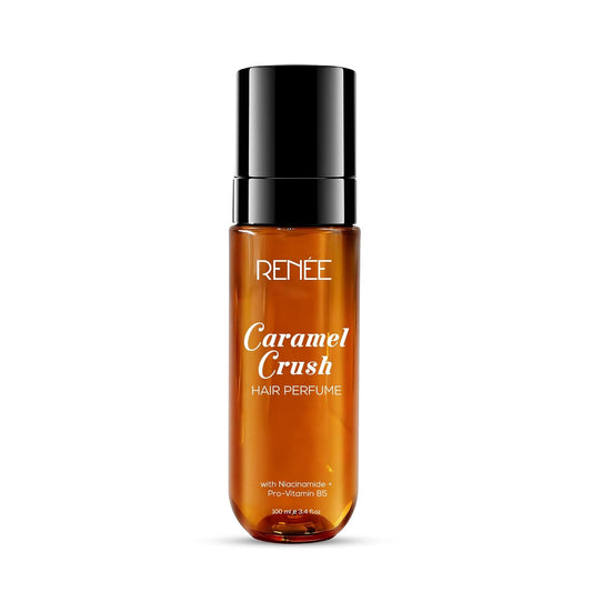 RENEE Caramel Crush Hair Perfume for Women 100ml | Long Lasting Vanilla & Caramel Fragrance Mist with Niacinamide & Pro-Vitamin B5 | Non-Drying, Lightweight & Deodorizing Hair Scent for All Hair Types