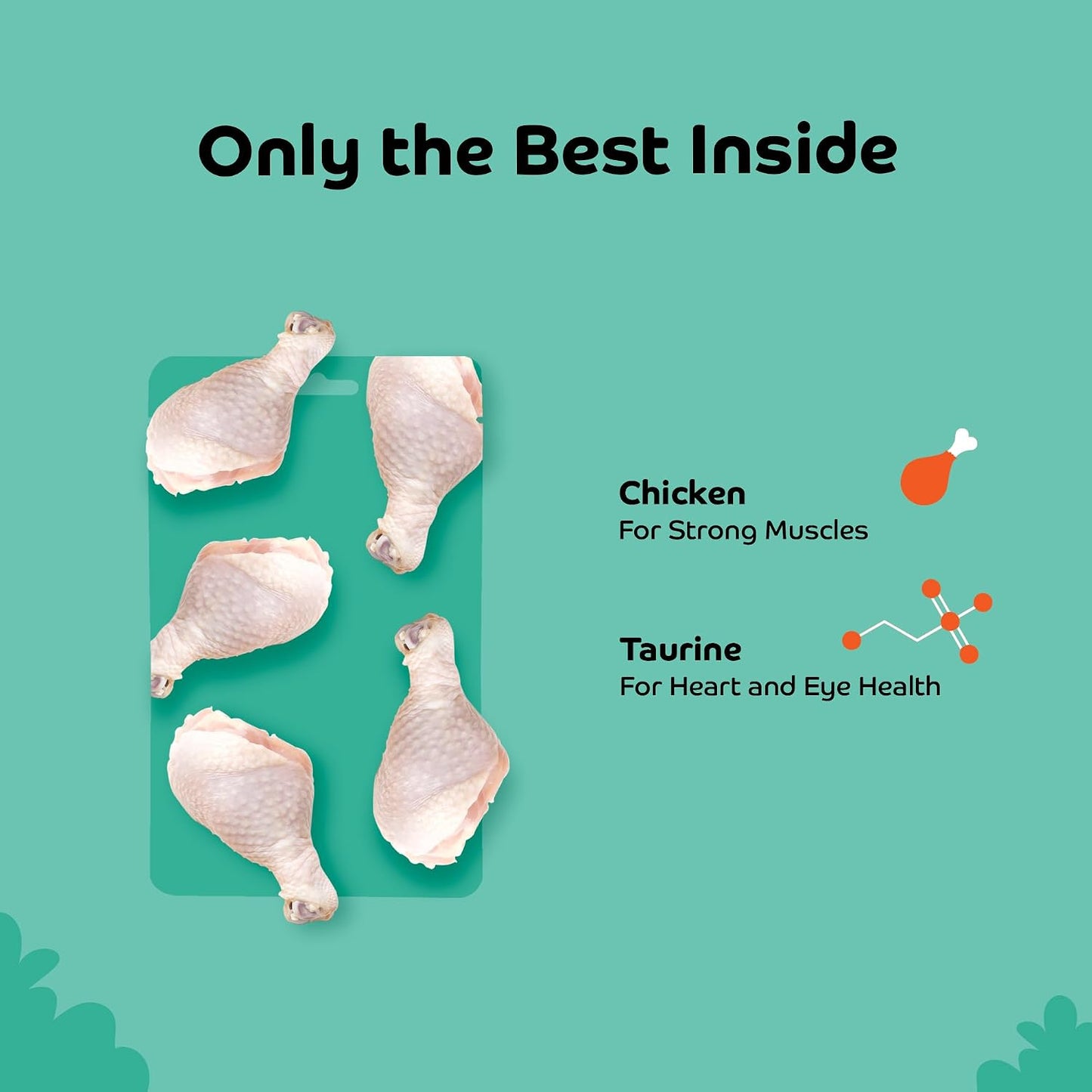 Applod Chicken Shreds Soft Cat Treats for Kittens & Adult Cats | Made with Real Meat | Grain-Free Daily Reward Treats with Taurine & No Fillers | 35g