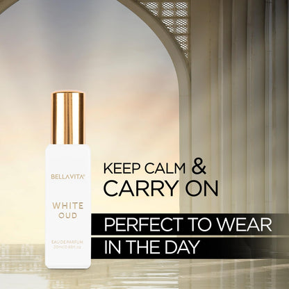 BELLAVITA CEO Man & White Oud Unisex | Long Lasting Perfume for Man and Woman | EDP 2x20ml | Tonka, Agarwood & Orange | Woody, Spicy, Citrus Premium Fragrance for Men & Women