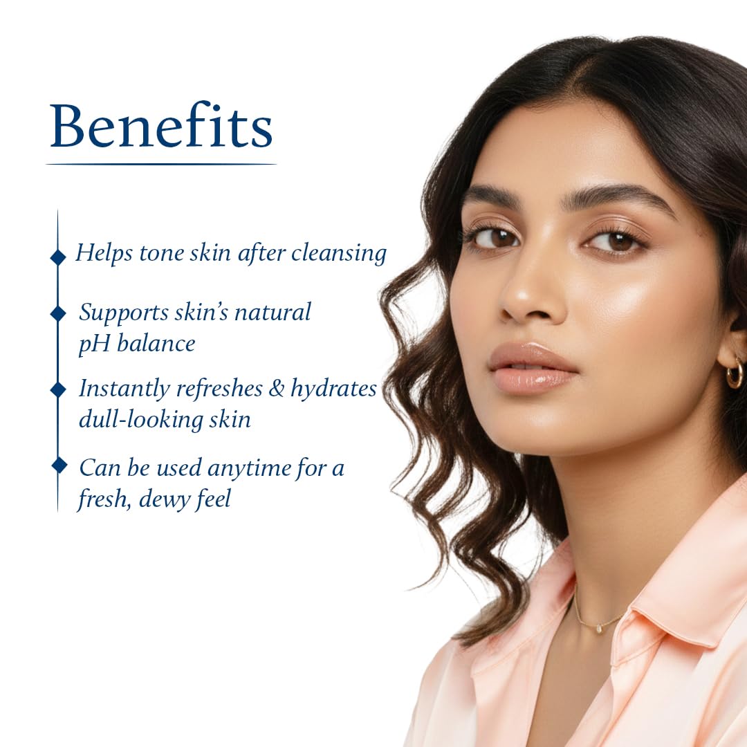 Blue Nectar Rose Water Spray for Face| Pure Rose Face Toner for Glowing Skin | Alcohol Free Face Mist and Toner for Oily Skin, Dry Skin and Normal Skin, Steam Distilled (200 ml)