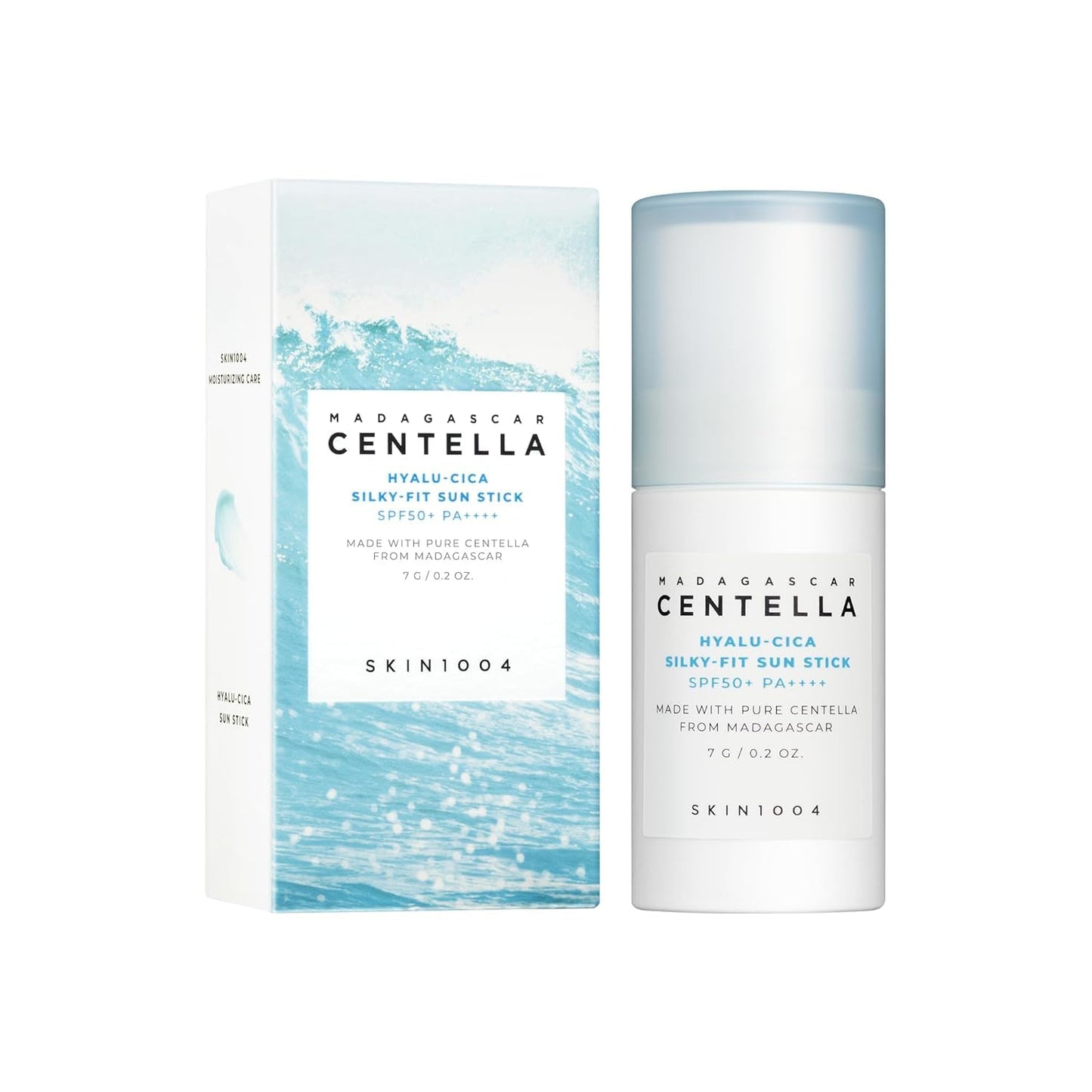 SKIN1004 Madagascar Centella Hyalu-Cica Silky-Fit SPF 50+ PA++++ Sun Stick For Sensitive, Normal, Dry Skin, 7g