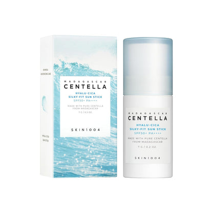 SKIN1004 Madagascar Centella Hyalu-Cica Silky-Fit SPF 50+ PA++++ Sun Stick For Sensitive, Normal, Dry Skin, 7g