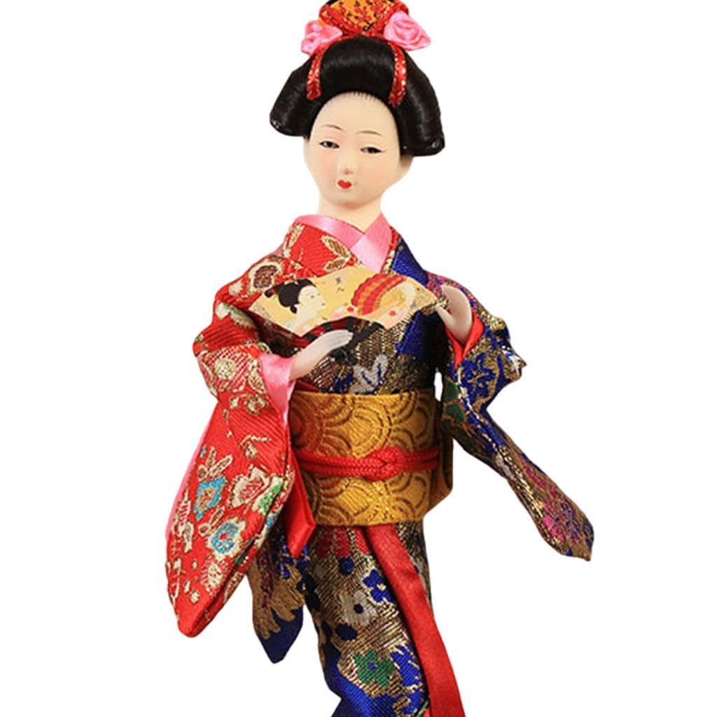 Ethnic Japanese Geisha Dolls 9 Asian Geisha Doll for Shelf Home Office Girl Style B