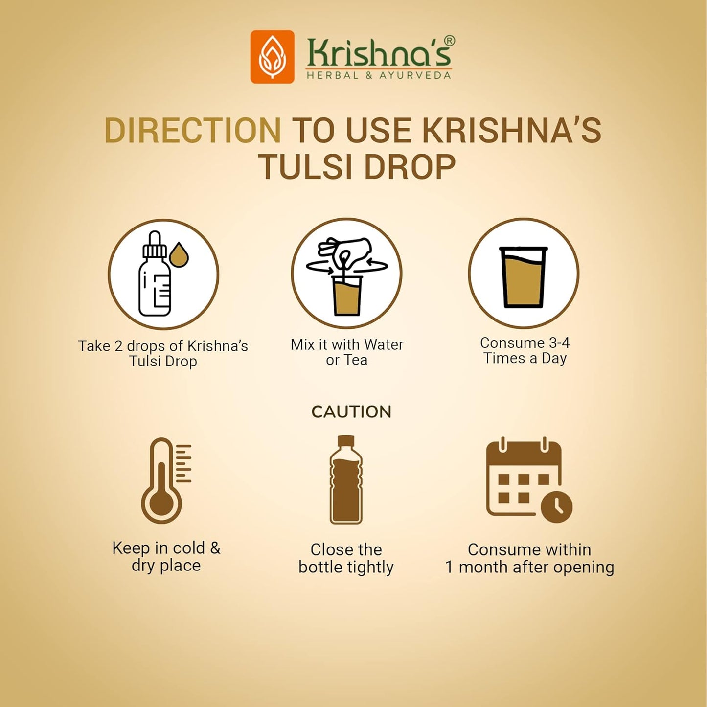 Krishna's Tulsi Drops 30 ml of 5 Rare Tulsi Drop for Natural Immunity Boosting | Nimbu Tulsi, Daulal Tulsi, No Preservatives | Tulsi Drops for immunity | Panch Tulsi Drop