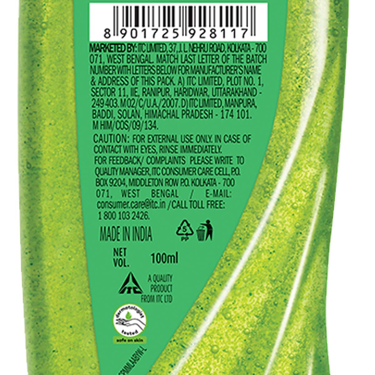Fiama Shower Gel Lemongrass & Jojoba Body Wash with Skin Conditioners for Smooth Skin, 100 ml bottle