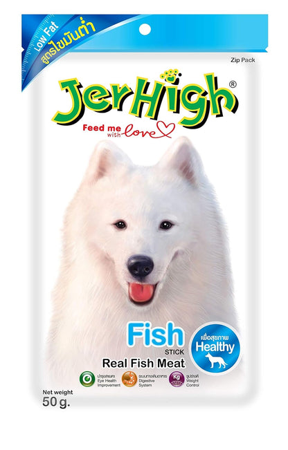 Jerhigh Dog Treats, Fish Stick, 50 G (Pack of 1),All Life Stages