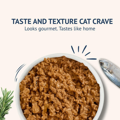 Goofy Tails Mackerel and Chicken Wet Cat Food and Kitten Food, 210g (70g X 3 Pouches), Preservative Free, Gluten & Grain Free, Balanced Cat Wet Food, Powered by Taurine (1, Chicken & Mackerel)