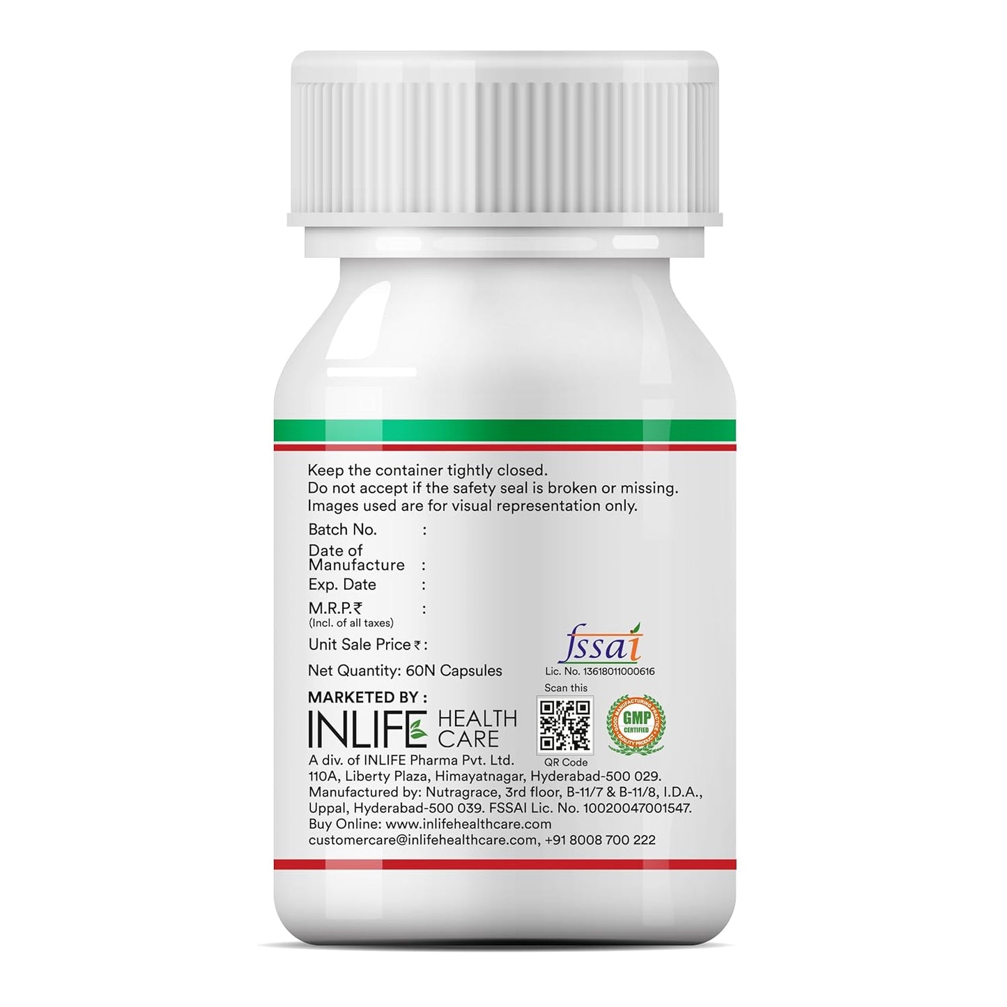 INLIFE Castor Oil Supplement for Hair and Skin, Natural Laxative, Quick Release, 500mg – 60 Liquid Filled Vegetarian Capsules (Pack of 1, 60)