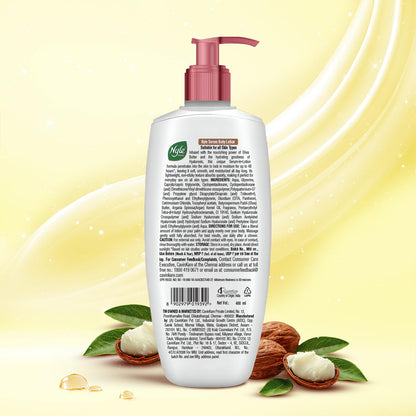 Nyle Serum Body Lotion for All Skin Types | Shea Butter + Hyaluronic + Vitamin B5 | Lightweight, Non-Sticky | 48H Moisturization | Deep Nourish & Soft Skin | 400ml