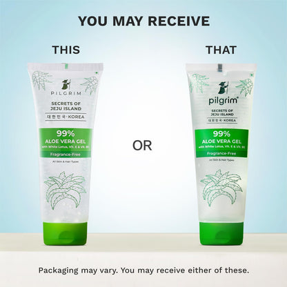 PILGRIM Korean 99% Pure Aloe Vera Gel 200ml with Vitamin E & Vitamin B5 for Face & Hair | Hydrates & Soothes Skin | Conditions & Softens Hair | Free from Parabens, Sulphates, Mineral Oils & Fragrance I For Women and Men