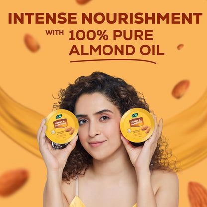 Joy Honey & Almonds Deep Nourishing Moisturizer for Dry Skin | Cold Cream for Face, Hands & Body | Contains Natural Sunscreen for Glowing Skin | Retains Natural Moisture Balance, 500ml