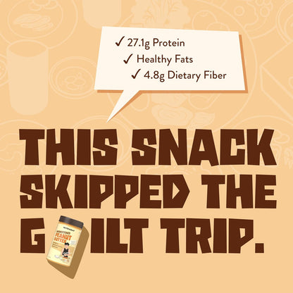 Nutrabay Foods All-Natural Peanut Butter (Creamy) - Unsweetened, 750g | 100% Roasted Peanuts, 28g Protein, Zero Cholesterol, Vegan, Gluten Free, Non GMO