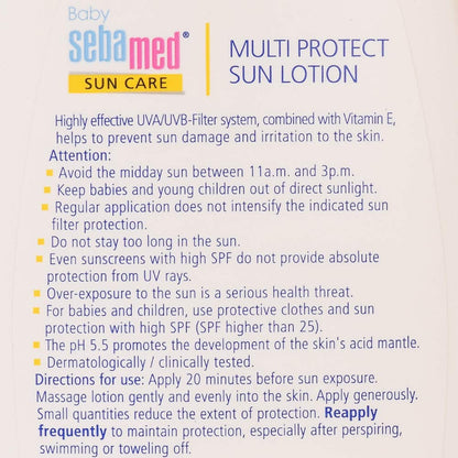 Baby Sebamed - Bottle of 200 ml Sun Lotion