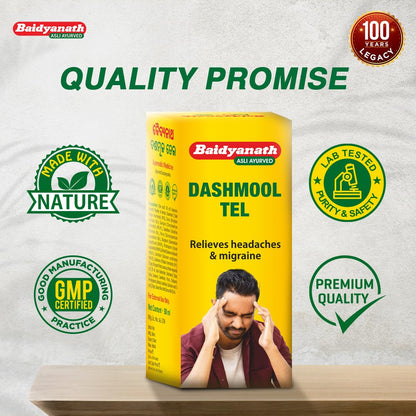 Baidyanath Dashmool Tel - 50ml | Ayurvedic Nasal Oil for Wellness, Herbal Blend for Traditional Use, Panchakarma & ENT Care