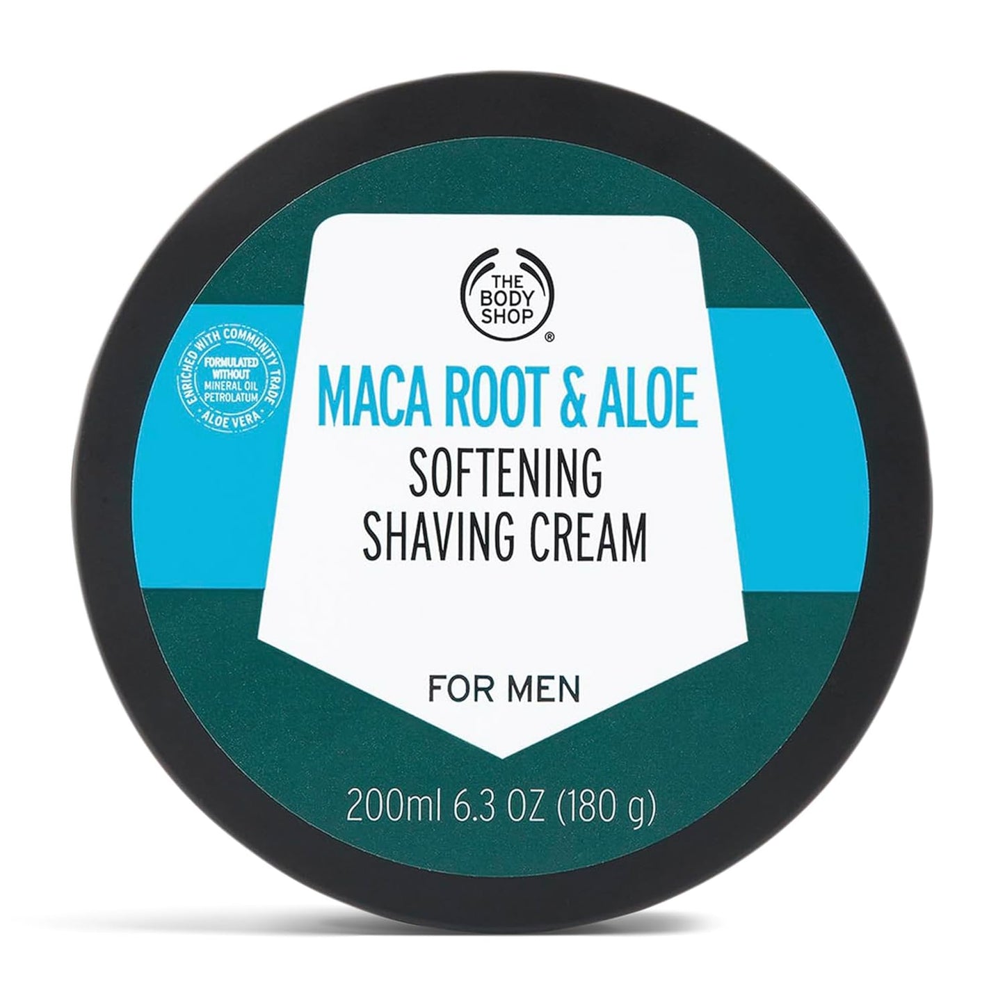 The Body Shop Maca Root & Aloe Softening Shaving Cream for Men - Feel Refreshed And Moisturised