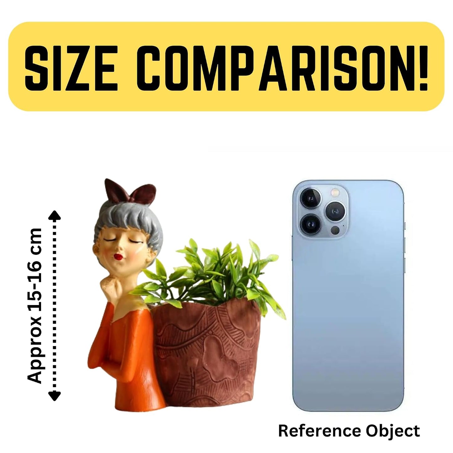 Kawai Homes Showpiece for Home Decor - Cute Table Resin Miniature Decorative Stylish Figurines Items for Living Room Kitchen Kids Bedroom Study Room Decoration Accessories (Basket Girl)