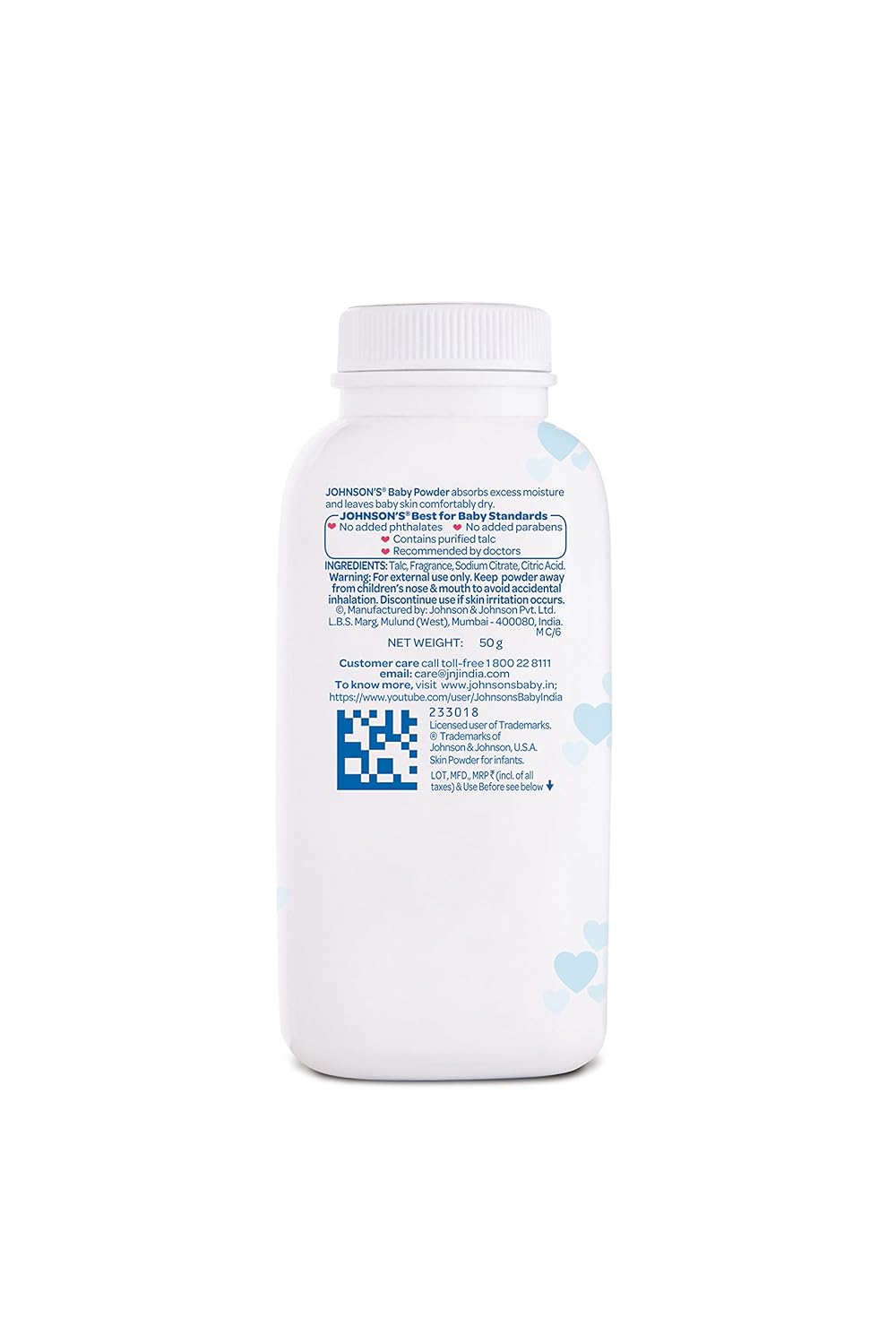 Johnson's Baby Powder, Pack of 50g