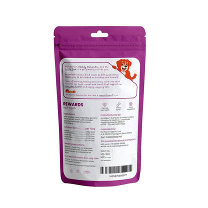 Nootie Rewards Soft Chicken Cubes for Dogs 50g | High Protein Dog Treats