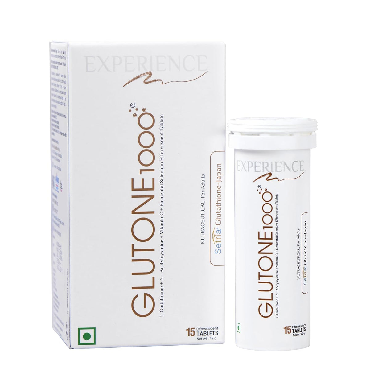 GLUTONE 1000 supplement packaging on a white background