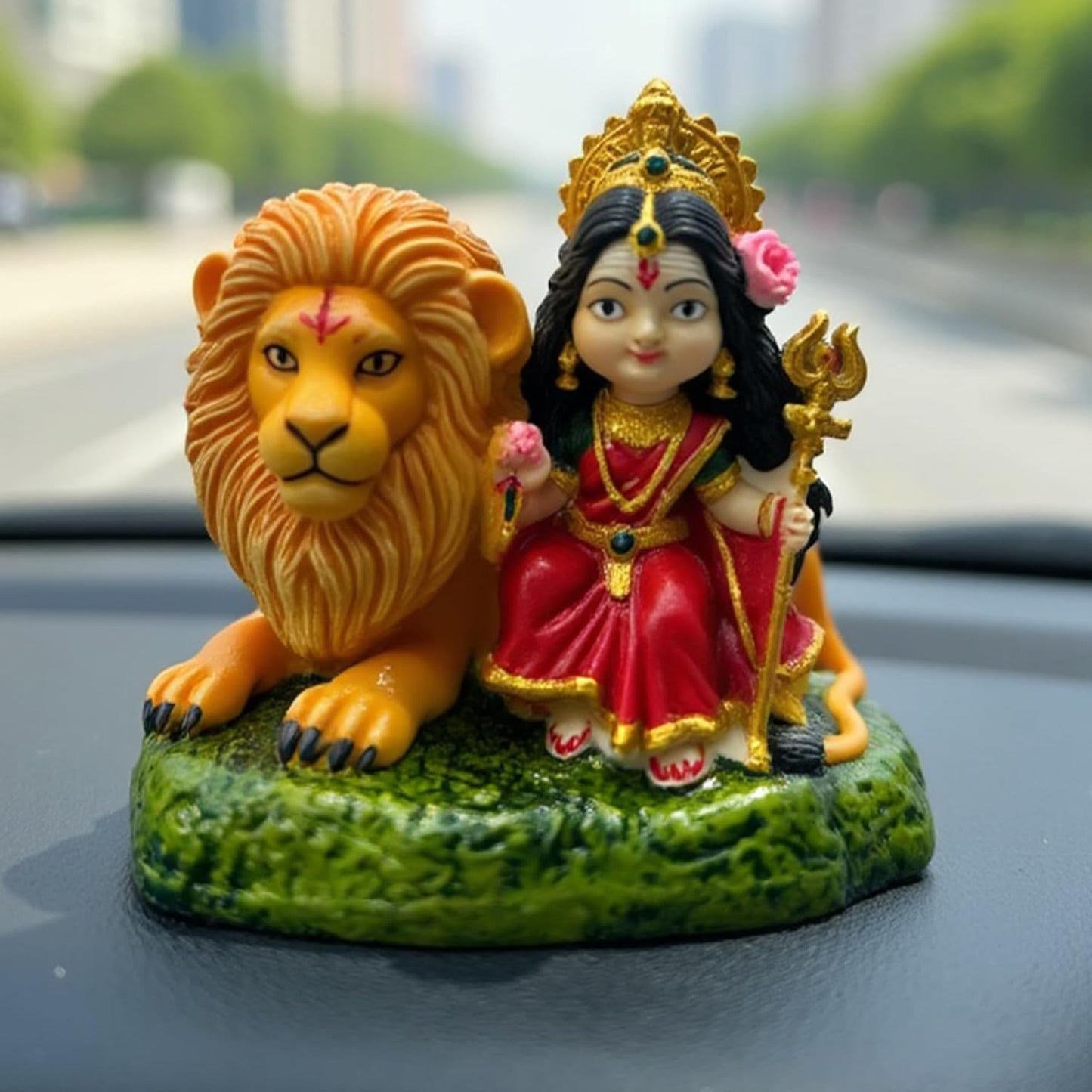 UNOVATE Durga MATA Idol for Car Dashboard, Home | Durga ji Murti | Navratri