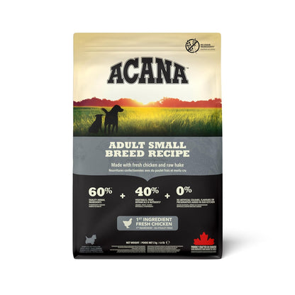 Acana Adult Small Breed Dry Dog Food, Grain Free Dog Food for All Life Stages, Fresh or Raw Ingredients, 340 gm