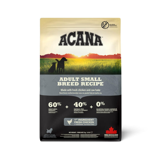 Acana Adult Small Breed Dry Dog Food, Grain Free Dog Food for All Life Stages, Fresh or Raw Ingredients, 340 gm