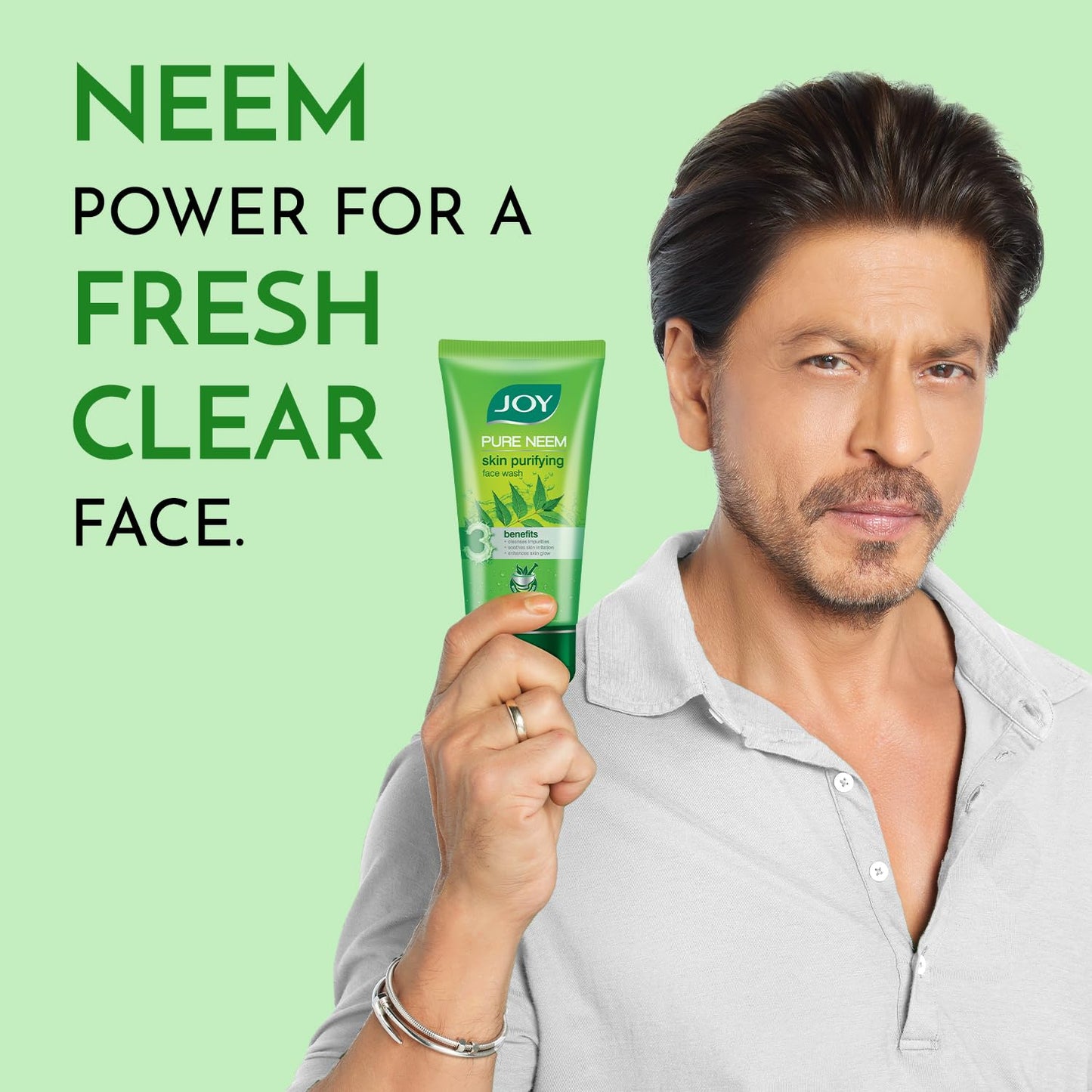 Joy Skin Purifying Neem Face Wash for Oily & Acne-Prone Skin | Fights Pimples, Controls Excess Oil & Unclogs Pores | Natural Antibacterial Formula | Men & Women 150ml