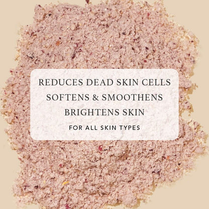 RAS Luxury Oils Brighten Exfoliating Powder to Foam Body Scrub | Tan Removing & Gentle Exfoliation | Orange, Himalayan Rose & Pink Pepper | For Men & Women | Vegan, Toxin & Cruelty Free | 100g