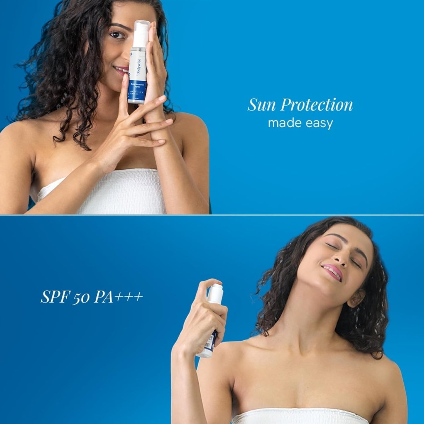 Be Bodywise Sunscreen Spray SPF 50 PA+++ 100ml | With SunCat DE Technology | Protects Skin from UVA/UVB Rays & Slows Down Signs of Aging | 1% Niacinamide, 1% Red Algae & 2.5% Glycerin | Fragrance Free