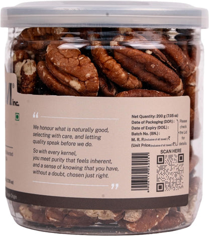 Lagom Pecan Nuts | Unsalted, Small Batch Roasted | Buttery, Crunchy Texture | No Preservatives | Vegan, Gluten Free, Non-GMO