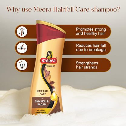 Meera Hairfall Care Shampoo, Brown, Shikakai, 180 Ml