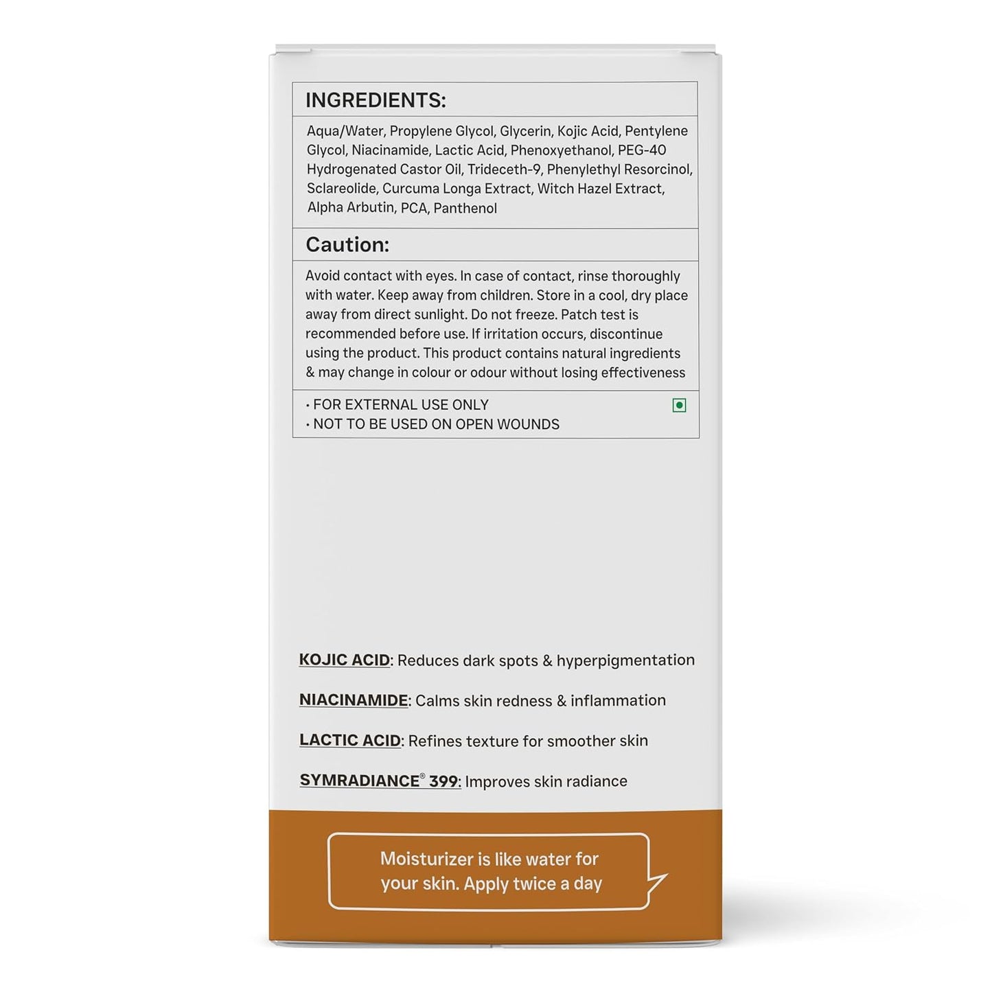 DERMATOUCH Kojic Acid 2% Serum | Best for Hyperpigmentation, Uneven Skin Tone & Dark Spots | For Both Men & Women | 20ml